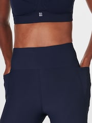 Sweaty Betty Blue Zero Gravity Illuminate Run Tights - Image 8 of 9