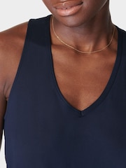 Sweaty Betty Blue Gaia Performance Yoga Jumpsuit - Image 3 of 5