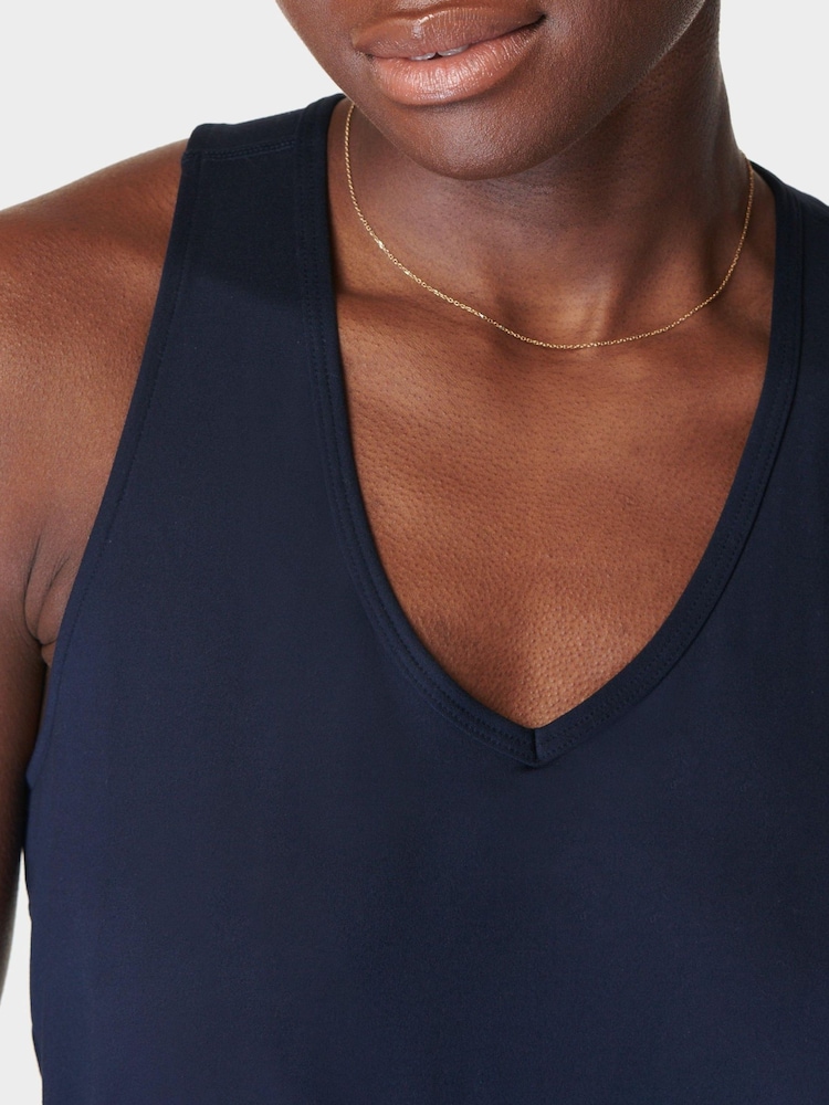 Sweaty Betty Blue Gaia Performance Yoga Jumpsuit - Image 3 of 5