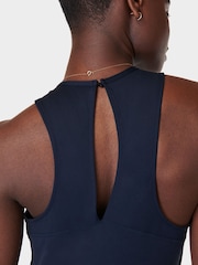 Sweaty Betty Blue Gaia Performance Yoga Jumpsuit - Image 4 of 5