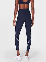 Sweaty Betty Blue Zero Gravity 7/8 Illuminate Run Tights - Image 2 of 9