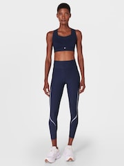 Sweaty Betty Blue Zero Gravity 7/8 Illuminate Run Tights - Image 3 of 9