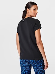 Sweaty Betty Black Athlete Seamless Featherweight T-Shirt - Image 2 of 7