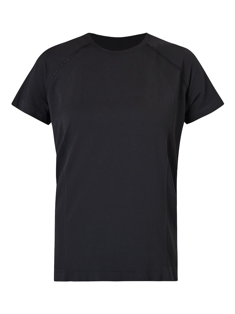 Sweaty Betty Black Athlete Seamless Featherweight T-Shirt - Image 7 of 7