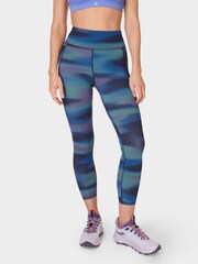 Sweaty Betty Blue 7/8 Length Zero Gravity Run Tights - Image 1 of 9