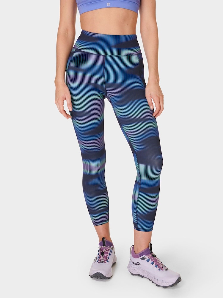 Sweaty Betty Blue 7/8 Length Zero Gravity Run Tights - Image 1 of 9