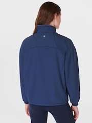 Sweaty Betty Blue Warm Up Performance Lined Half Zip Fleece - Image 2 of 8