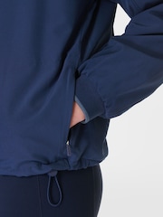 Sweaty Betty Blue Warm Up Performance Lined Half Zip Fleece - Image 7 of 8