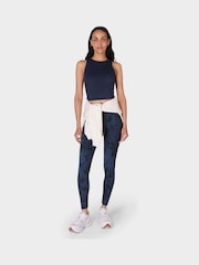Sweaty Betty Blue Full Length Super Soft Yoga Leggings - Image 6 of 8