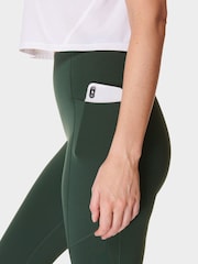 Sweaty Betty Green Full Length Power UltraSculpt High Waist Workout Leggings - Image 5 of 8
