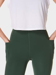 Sweaty Betty Green Full Length Power UltraSculpt High Waist Workout Leggings - Image 6 of 8