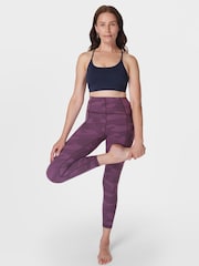 Sweaty Betty Purple 7/8 Length Super Soft Yoga Leggings - Image 4 of 7