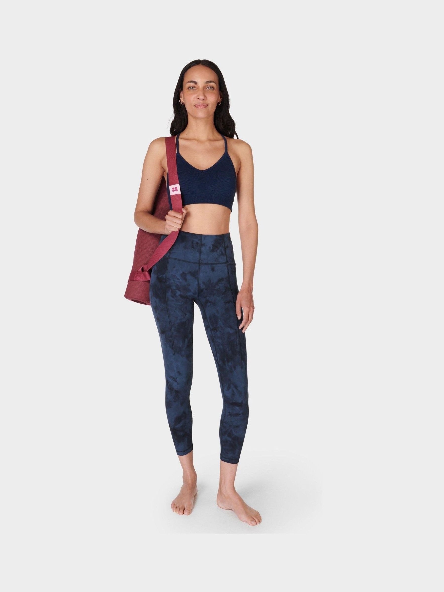 Betty Buy Sweaty Betty Blue 7/8 Length Super Soft Yoga Leggings from