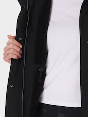 Sweaty Betty Black Winter Stride Waterproof Parka - Image 6 of 10