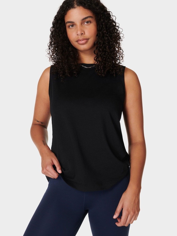 Sweaty Betty Black Essential Sleeveless Tank - Image 1 of 6