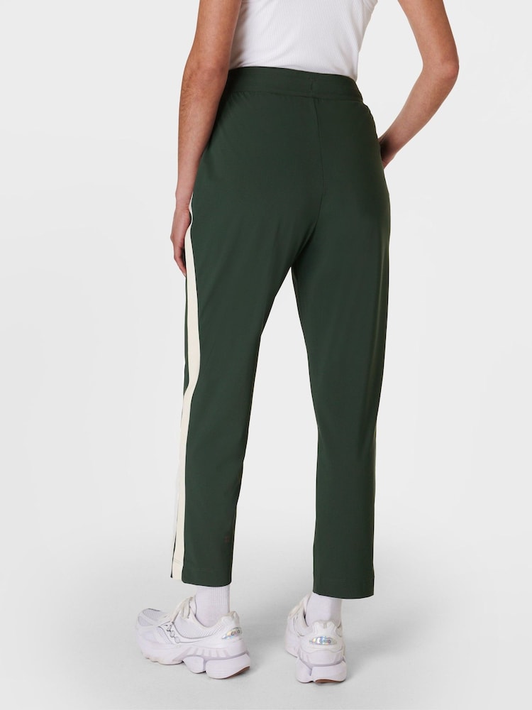 Sweaty Betty Green Explorer Side Stripe 27 Trousers - Image 2 of 7