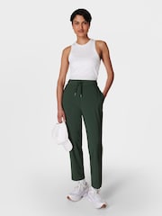 Sweaty Betty Green Explorer Side Stripe 27 Trousers - Image 3 of 7