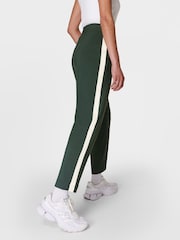 Sweaty Betty Green Explorer Side Stripe 27 Trousers - Image 4 of 7