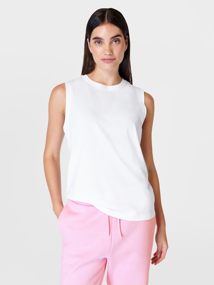 Sweaty Betty White Essential Sleeveless Tank - Image 1 of 7