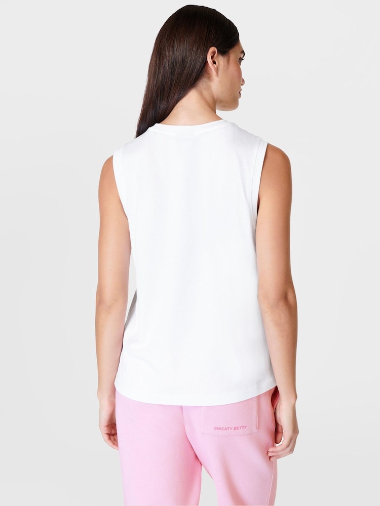 Sweaty Betty White Essential Sleeveless Tank - Image 2 of 7