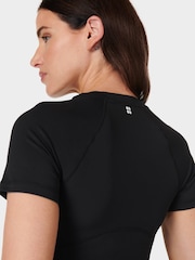 Sweaty Betty Black All Day Cropped T-Shirt - Image 5 of 6