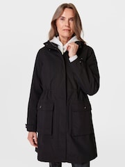Sweaty Betty Black Stride Waterproof Parka - Image 1 of 11