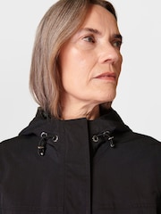 Sweaty Betty Black Stride Waterproof Parka - Image 5 of 11