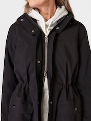 Sweaty Betty Black Stride Waterproof Parka - Image 6 of 11