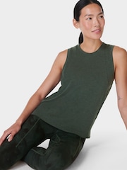 Sweaty Betty Green Soft Flow Studio Tank - Image 3 of 5