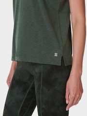 Sweaty Betty Green Soft Flow Studio Tank - Image 4 of 5