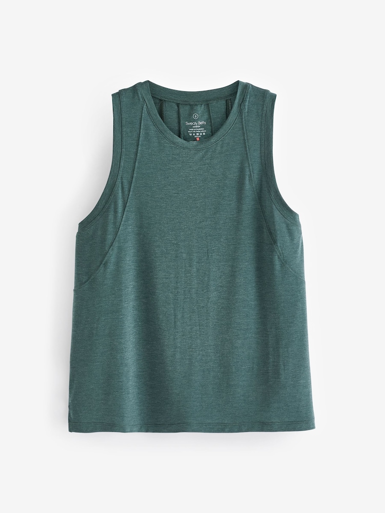 Sweaty Betty Green Soft Flow Studio Tank - Image 5 of 5