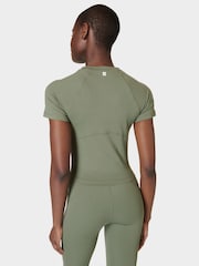 Sweaty Betty Grey All Day Cropped T-Shirt - Image 2 of 7