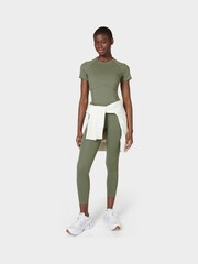 Sweaty Betty Grey All Day Cropped T-Shirt - Image 3 of 7