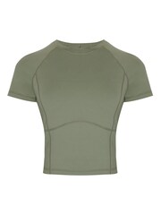 Sweaty Betty Grey All Day Cropped T-Shirt - Image 7 of 7