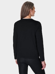 Sweaty Betty Black Chrome Essential Long Sleeve T-Shirt - Image 2 of 6