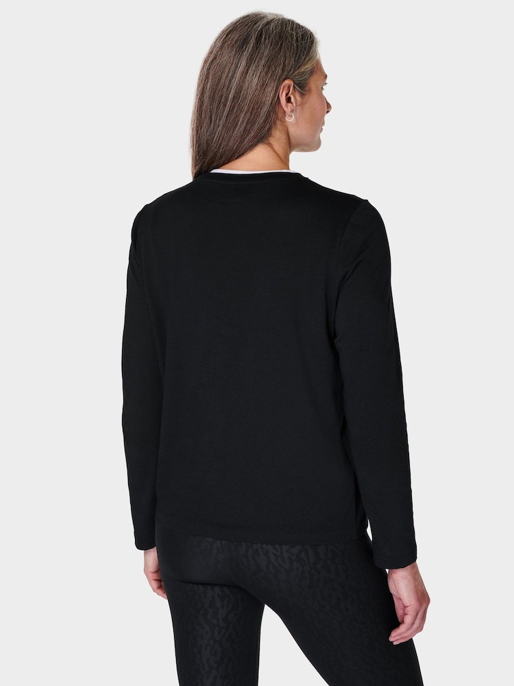 Sweaty Betty Black Chrome Essential Long Sleeve T-Shirt - Image 2 of 6