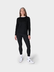Sweaty Betty Black Chrome Essential Long Sleeve T-Shirt - Image 3 of 6