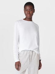 Sweaty Betty White Essential Long Sleeve T-Shirt - Image 1 of 7