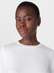 Sweaty Betty White Essential Long Sleeve T-Shirt - Image 5 of 7