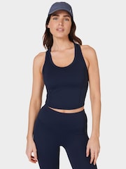 Sweaty Betty Navy  Blue All Day Cropped Tank - Image 1 of 1