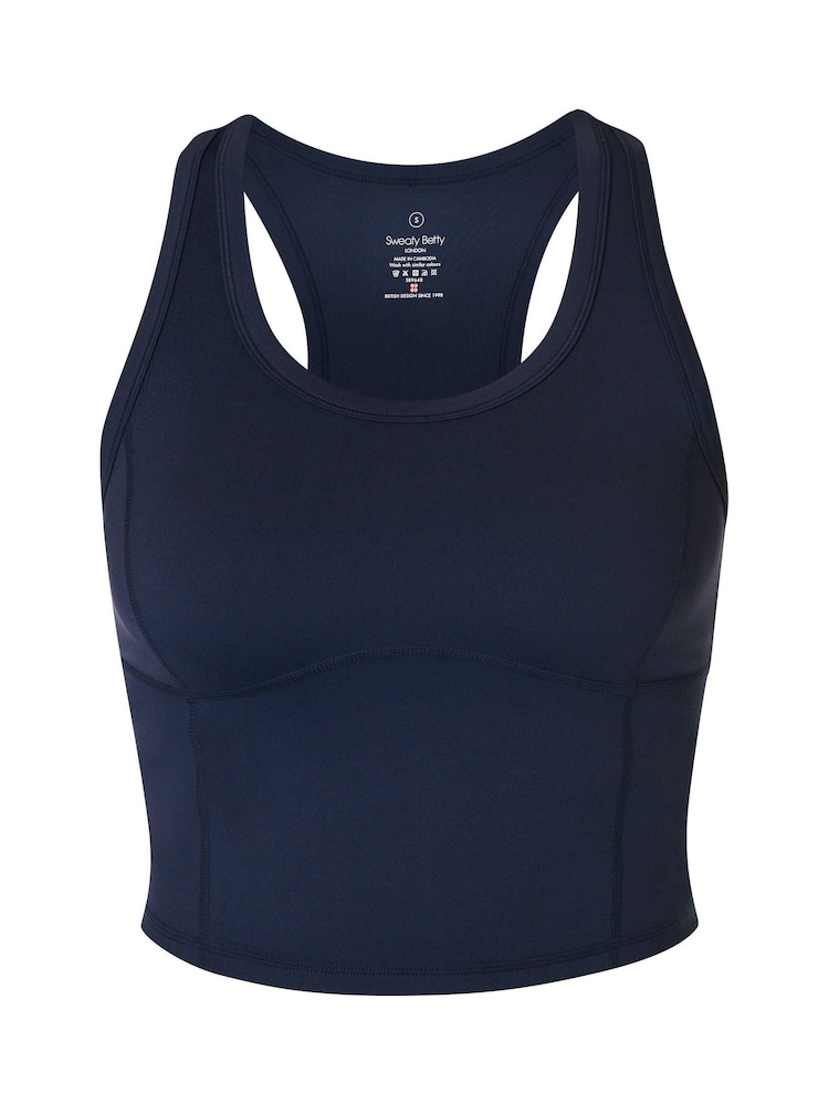 Sweaty Betty Navy  Blue All Day Cropped Tank - Image 7 of 7