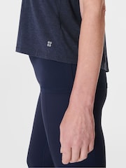 Sweaty Betty Blue Soft Flow Double Up Bra Tank - Image 6 of 7
