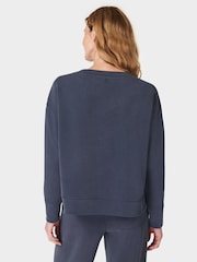 Sweaty Betty Blue Sand Wash Pullover Sweat Shirt - Image 2 of 6
