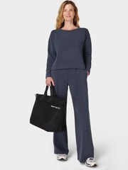 Sweaty Betty Blue Sand Wash Pullover Sweat Shirt - Image 3 of 6