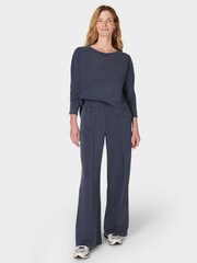 Sweaty Betty Blue Sand Wash Pullover Sweat Shirt - Image 4 of 6