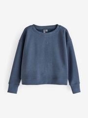 Sweaty Betty Blue Sand Wash Pullover Sweat Shirt - Image 6 of 6