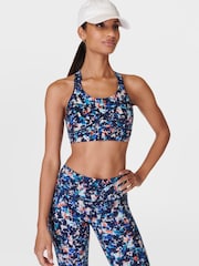 Sweaty Betty Blue Medium Power Support Sports Bra - Image 1 of 7