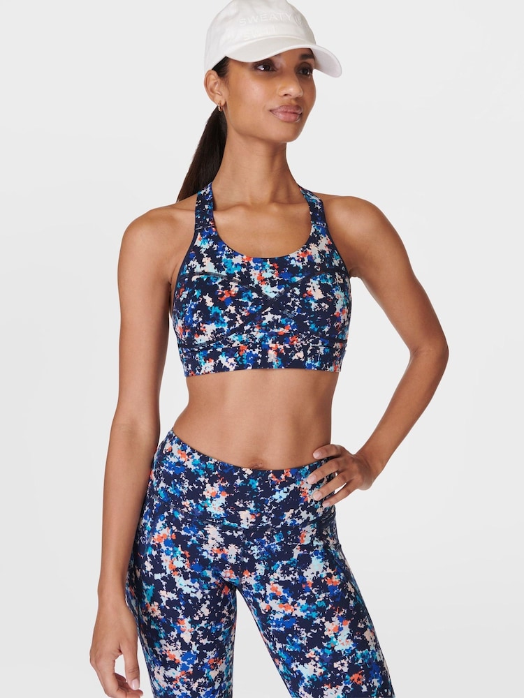 Sweaty Betty Blue Medium Power Support Sports Bra - Image 1 of 7