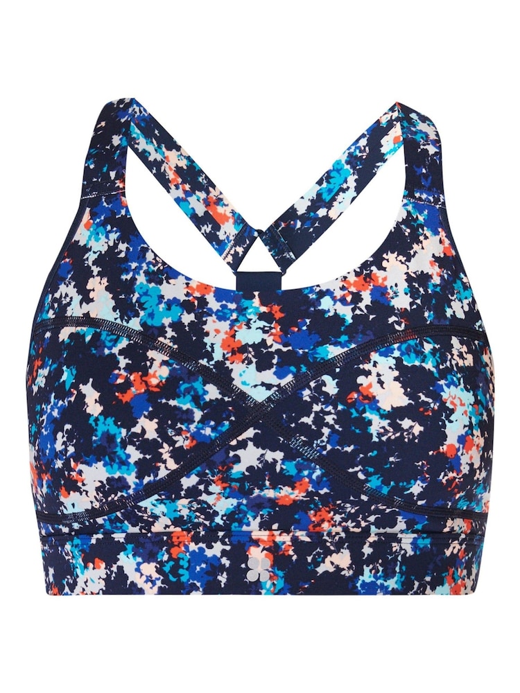 Sweaty Betty Blue Medium Power Support Sports Bra - Image 7 of 7