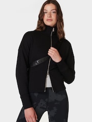 Sweaty Betty Black After Class Zip-Up Sweatshirt - Image 1 of 7
